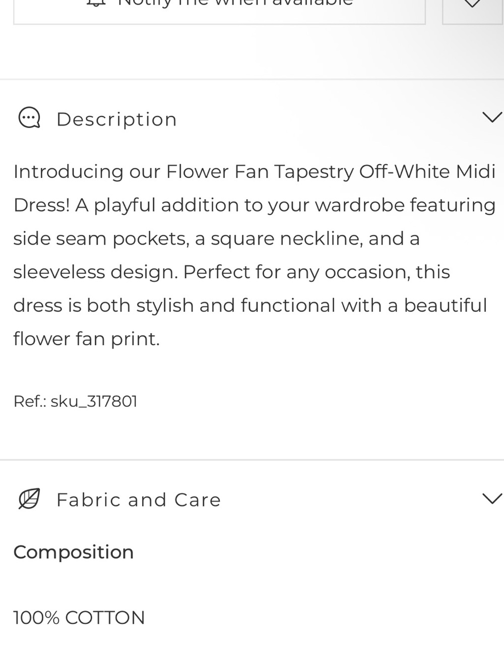 Farm Rio Flower Fan Tapestry Off-White Midi Dress - Picture 4 of 12